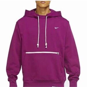 Nike Magenta Standard Issue Basketball Hoodie with White Zip Details nwot